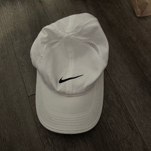 A white Nike hat/cap